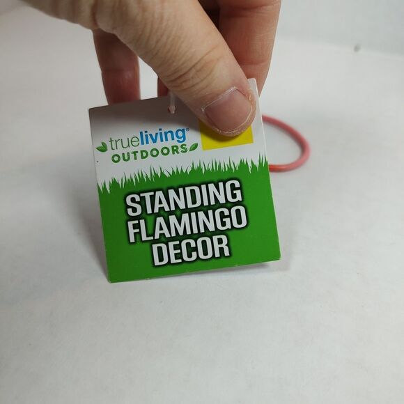 Trueliving Outdoors Standing Metal Flamingo Garden Decor Sculpture Yard Art - Picture 16 of 16